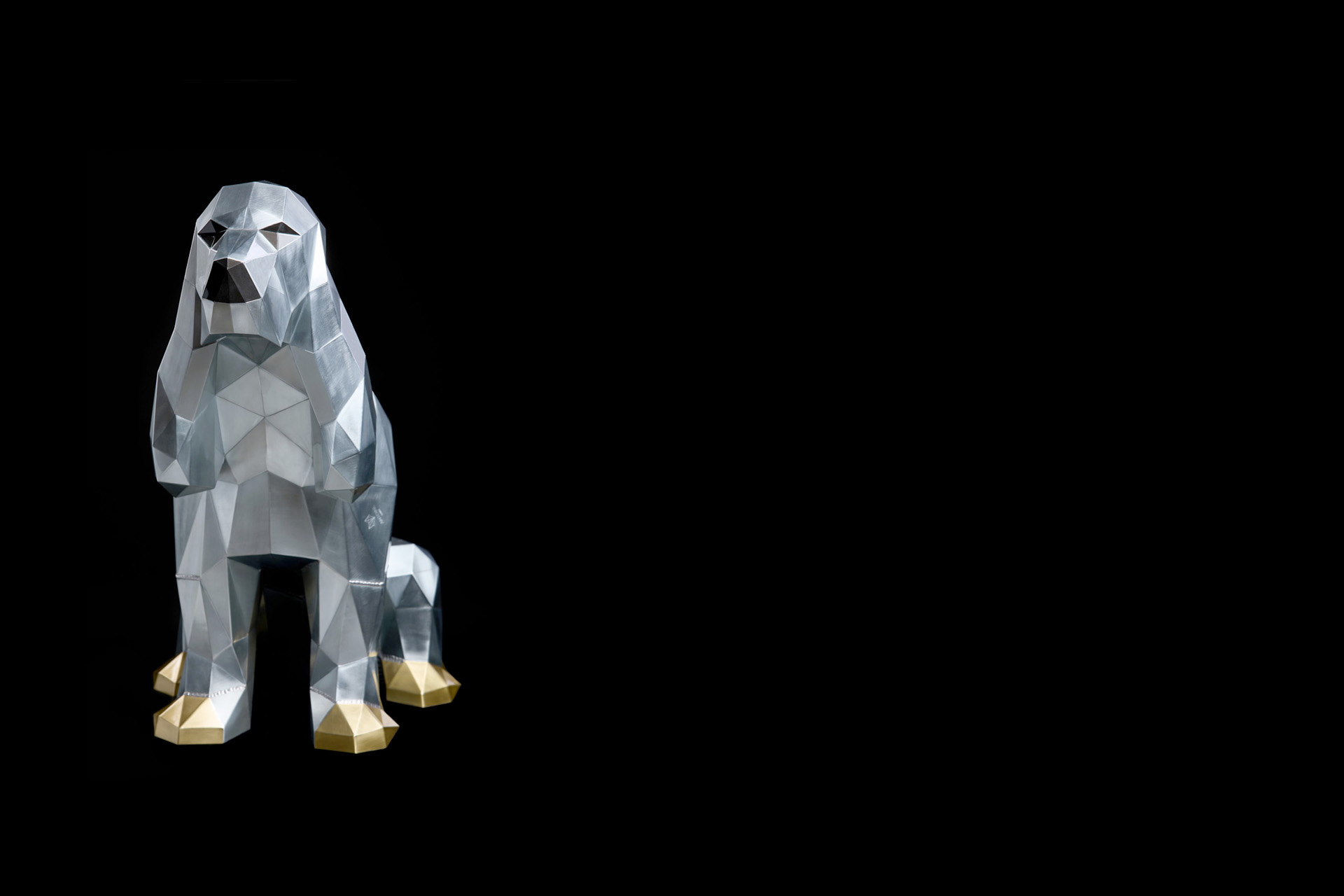 Sculpture Cocker - Citation - Antoine Saint