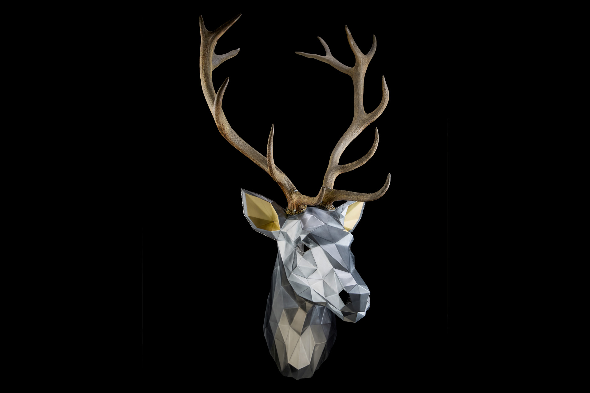 Sculpture Cerf en zinc - Antoine Saint